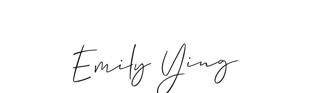 How to Draw Emily Ying signature style? Allison_Script is a latest design signature styles for name Emily Ying. Emily Ying signature style 2 images and pictures png