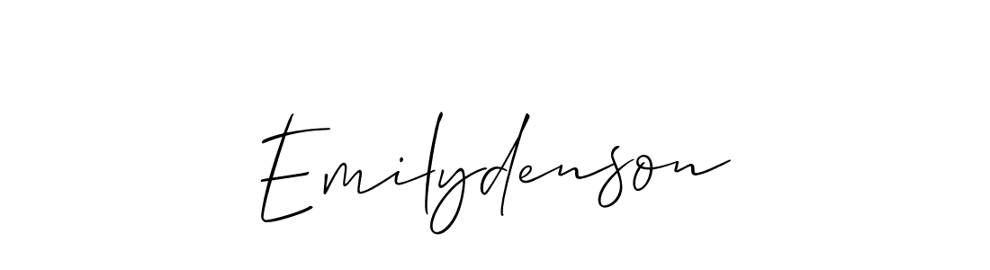 You should practise on your own different ways (Allison_Script) to write your name (Emilydenson) in signature. don't let someone else do it for you. Emilydenson signature style 2 images and pictures png