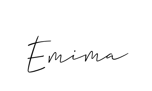 Similarly Allison_Script is the best handwritten signature design. Signature creator online .You can use it as an online autograph creator for name Emima. Emima signature style 2 images and pictures png