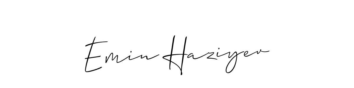 Design your own signature with our free online signature maker. With this signature software, you can create a handwritten (Allison_Script) signature for name Emin Haziyev. Emin Haziyev signature style 2 images and pictures png