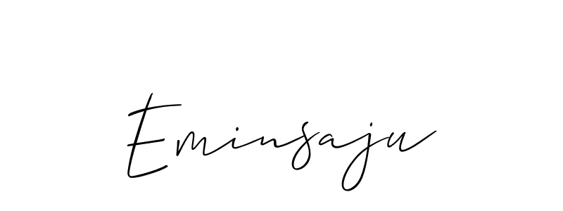 Make a beautiful signature design for name Eminsaju. Use this online signature maker to create a handwritten signature for free. Eminsaju signature style 2 images and pictures png
