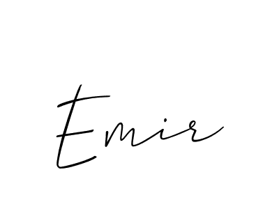 Also we have Emir name is the best signature style. Create professional handwritten signature collection using Allison_Script autograph style. Emir signature style 2 images and pictures png