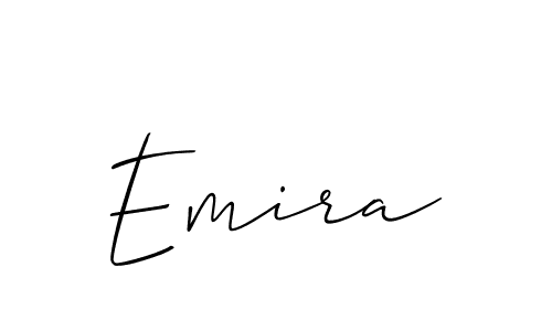 Similarly Allison_Script is the best handwritten signature design. Signature creator online .You can use it as an online autograph creator for name Emira. Emira signature style 2 images and pictures png