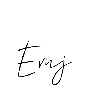 if you are searching for the best signature style for your name Emj. so please give up your signature search. here we have designed multiple signature styles  using Allison_Script. Emj signature style 2 images and pictures png