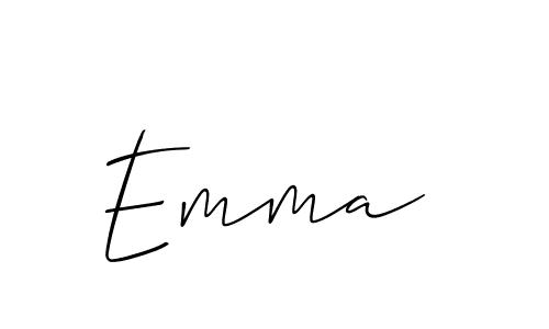 Emma  stylish signature style. Best Handwritten Sign (Allison_Script) for my name. Handwritten Signature Collection Ideas for my name Emma . Emma  signature style 2 images and pictures png