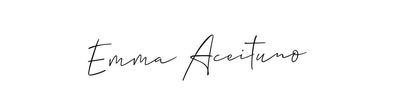 Best and Professional Signature Style for Emma Aceituno. Allison_Script Best Signature Style Collection. Emma Aceituno signature style 2 images and pictures png