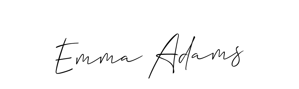 Allison_Script is a professional signature style that is perfect for those who want to add a touch of class to their signature. It is also a great choice for those who want to make their signature more unique. Get Emma Adams name to fancy signature for free. Emma Adams signature style 2 images and pictures png