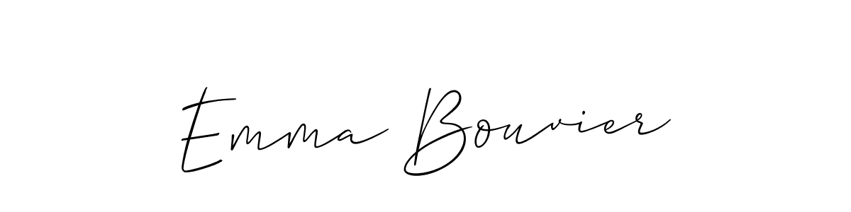 Best and Professional Signature Style for Emma Bouvier. Allison_Script Best Signature Style Collection. Emma Bouvier signature style 2 images and pictures png