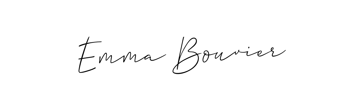 The best way (Allison_Script) to make a short signature is to pick only two or three words in your name. The name Emma Bouvier include a total of six letters. For converting this name. Emma Bouvier signature style 2 images and pictures png