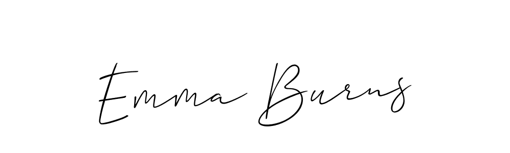 You should practise on your own different ways (Allison_Script) to write your name (Emma Burns) in signature. don't let someone else do it for you. Emma Burns signature style 2 images and pictures png