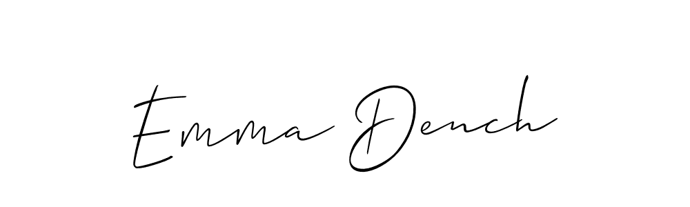 See photos of Emma Dench official signature by Spectra . Check more albums & portfolios. Read reviews & check more about Allison_Script font. Emma Dench signature style 2 images and pictures png