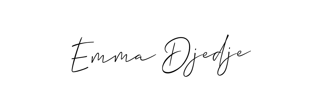 How to make Emma Djedje signature? Allison_Script is a professional autograph style. Create handwritten signature for Emma Djedje name. Emma Djedje signature style 2 images and pictures png