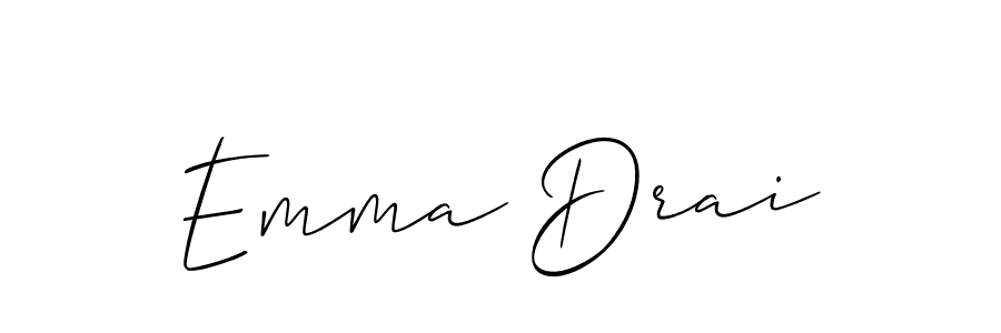 Best and Professional Signature Style for Emma Drai. Allison_Script Best Signature Style Collection. Emma Drai signature style 2 images and pictures png