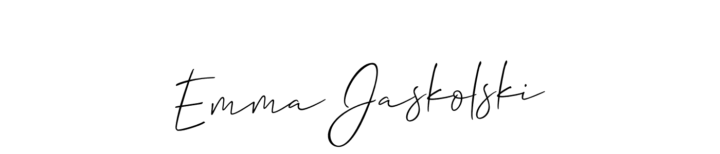 Best and Professional Signature Style for Emma Jaskolski. Allison_Script Best Signature Style Collection. Emma Jaskolski signature style 2 images and pictures png