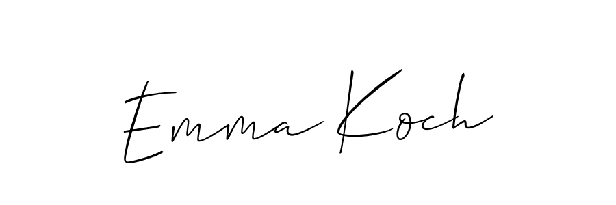 How to make Emma Koch signature? Allison_Script is a professional autograph style. Create handwritten signature for Emma Koch name. Emma Koch signature style 2 images and pictures png