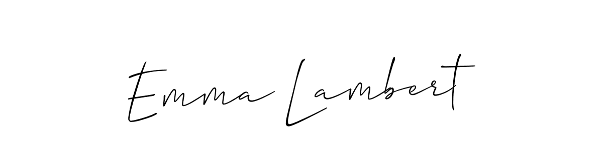 How to Draw Emma Lambert signature style? Allison_Script is a latest design signature styles for name Emma Lambert. Emma Lambert signature style 2 images and pictures png