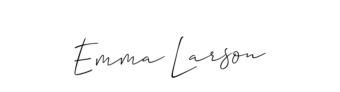 Make a beautiful signature design for name Emma Larson. With this signature (Allison_Script) style, you can create a handwritten signature for free. Emma Larson signature style 2 images and pictures png