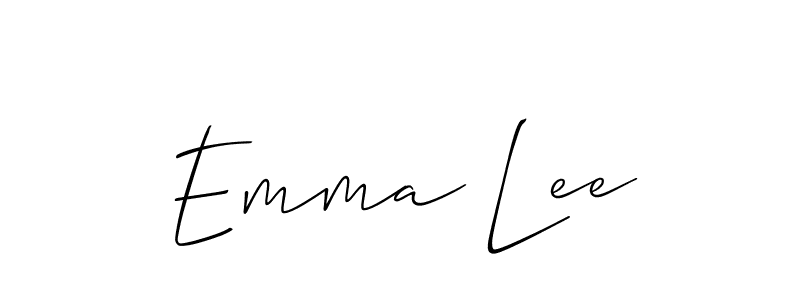 Also You can easily find your signature by using the search form. We will create Emma Lee name handwritten signature images for you free of cost using Allison_Script sign style. Emma Lee signature style 2 images and pictures png