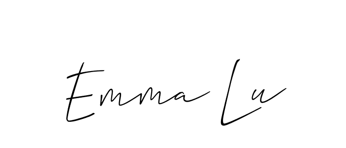 Make a beautiful signature design for name Emma Lu. Use this online signature maker to create a handwritten signature for free. Emma Lu signature style 2 images and pictures png