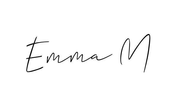 Once you've used our free online signature maker to create your best signature Allison_Script style, it's time to enjoy all of the benefits that Emma M name signing documents. Emma M signature style 2 images and pictures png