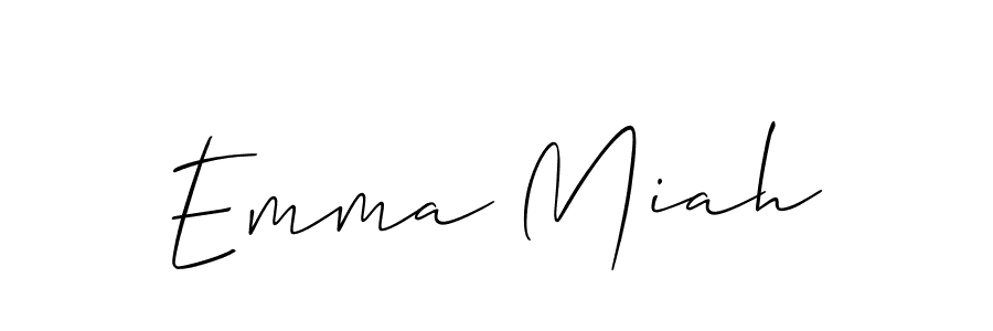 Allison_Script is a professional signature style that is perfect for those who want to add a touch of class to their signature. It is also a great choice for those who want to make their signature more unique. Get Emma Miah name to fancy signature for free. Emma Miah signature style 2 images and pictures png