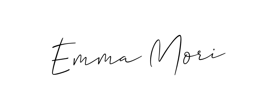 See photos of Emma Mori official signature by Spectra . Check more albums & portfolios. Read reviews & check more about Allison_Script font. Emma Mori signature style 2 images and pictures png