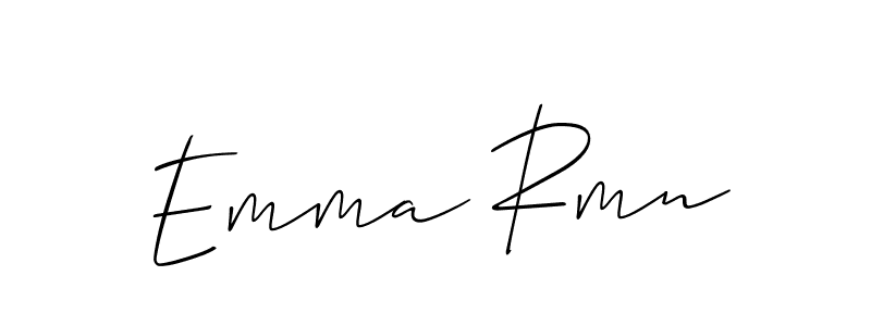 How to make Emma Rmn name signature. Use Allison_Script style for creating short signs online. This is the latest handwritten sign. Emma Rmn signature style 2 images and pictures png