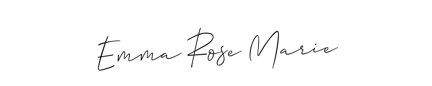 You should practise on your own different ways (Allison_Script) to write your name (Emma Rose Marie) in signature. don't let someone else do it for you. Emma Rose Marie signature style 2 images and pictures png