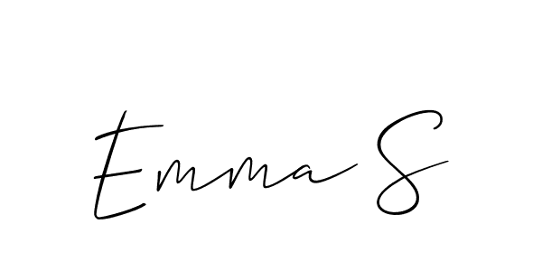 This is the best signature style for the Emma S name. Also you like these signature font (Allison_Script). Mix name signature. Emma S signature style 2 images and pictures png