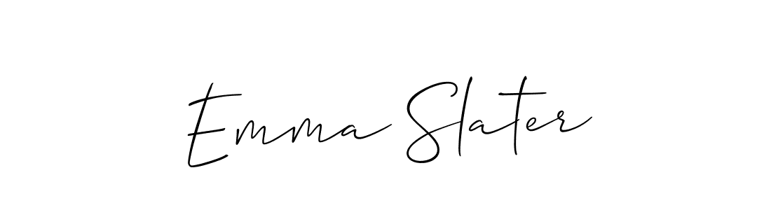 Make a beautiful signature design for name Emma Slater. With this signature (Allison_Script) style, you can create a handwritten signature for free. Emma Slater signature style 2 images and pictures png