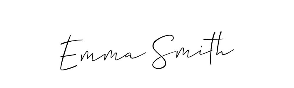 Design your own signature with our free online signature maker. With this signature software, you can create a handwritten (Allison_Script) signature for name Emma Smith. Emma Smith signature style 2 images and pictures png