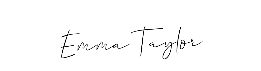 Allison_Script is a professional signature style that is perfect for those who want to add a touch of class to their signature. It is also a great choice for those who want to make their signature more unique. Get Emma Taylor name to fancy signature for free. Emma Taylor signature style 2 images and pictures png