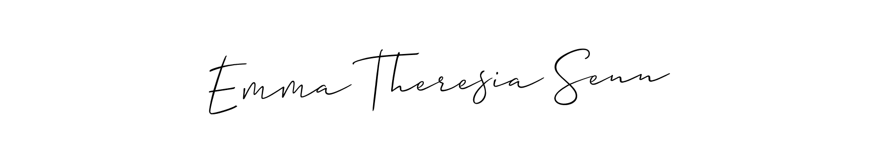 Once you've used our free online signature maker to create your best signature Allison_Script style, it's time to enjoy all of the benefits that Emma Theresia Senn name signing documents. Emma Theresia Senn signature style 2 images and pictures png