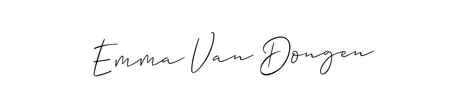 How to Draw Emma Van Dongen signature style? Allison_Script is a latest design signature styles for name Emma Van Dongen. Emma Van Dongen signature style 2 images and pictures png