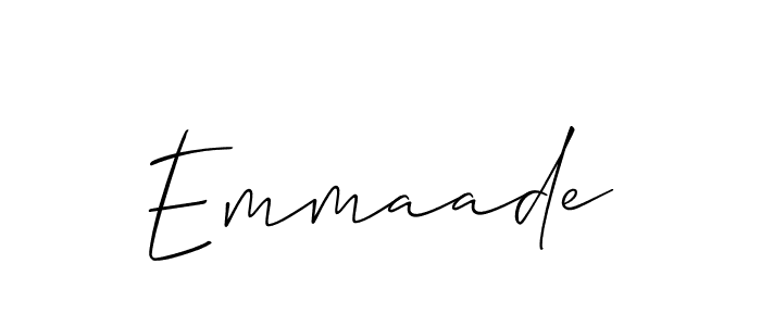 if you are searching for the best signature style for your name Emmaade. so please give up your signature search. here we have designed multiple signature styles  using Allison_Script. Emmaade signature style 2 images and pictures png