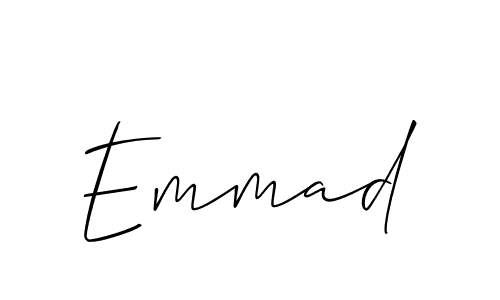 Best and Professional Signature Style for Emmad. Allison_Script Best Signature Style Collection. Emmad signature style 2 images and pictures png