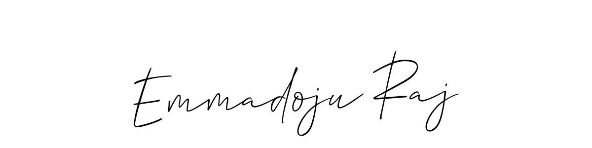 How to make Emmadoju Raj signature? Allison_Script is a professional autograph style. Create handwritten signature for Emmadoju Raj name. Emmadoju Raj signature style 2 images and pictures png