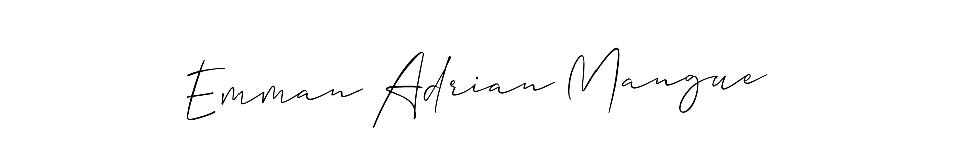 How to Draw Emman Adrian Mangue signature style? Allison_Script is a latest design signature styles for name Emman Adrian Mangue. Emman Adrian Mangue signature style 2 images and pictures png