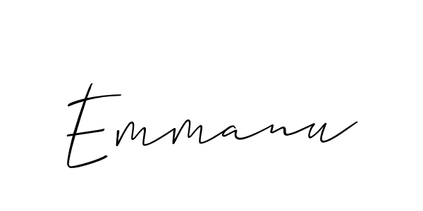 Best and Professional Signature Style for Emmanu. Allison_Script Best Signature Style Collection. Emmanu signature style 2 images and pictures png