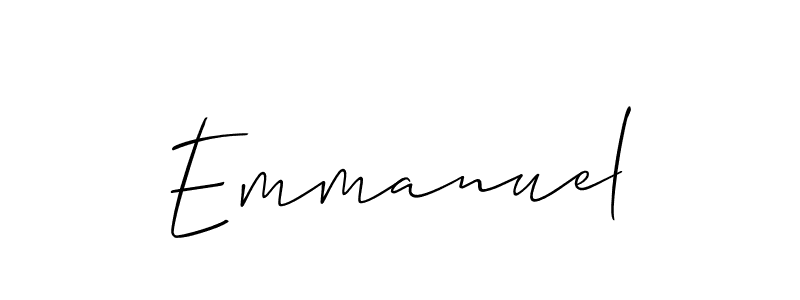 You should practise on your own different ways (Allison_Script) to write your name (Emmanuel) in signature. don't let someone else do it for you. Emmanuel signature style 2 images and pictures png