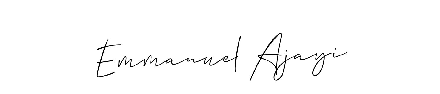 Make a beautiful signature design for name Emmanuel Ajayi. With this signature (Allison_Script) style, you can create a handwritten signature for free. Emmanuel Ajayi signature style 2 images and pictures png