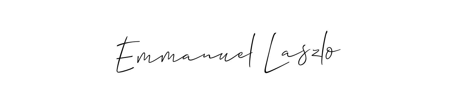 Emmanuel Laszlo stylish signature style. Best Handwritten Sign (Allison_Script) for my name. Handwritten Signature Collection Ideas for my name Emmanuel Laszlo. Emmanuel Laszlo signature style 2 images and pictures png