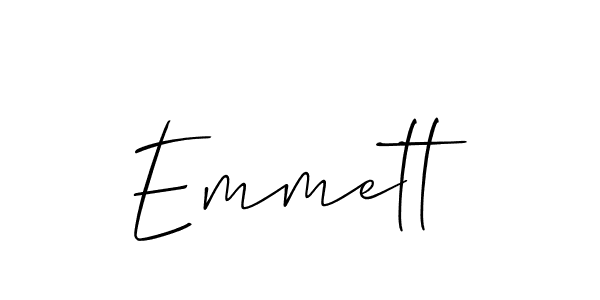 Design your own signature with our free online signature maker. With this signature software, you can create a handwritten (Allison_Script) signature for name Emmett. Emmett signature style 2 images and pictures png