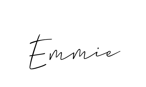 Emmie stylish signature style. Best Handwritten Sign (Allison_Script) for my name. Handwritten Signature Collection Ideas for my name Emmie. Emmie signature style 2 images and pictures png