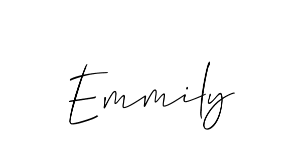 Make a short Emmily signature style. Manage your documents anywhere anytime using Allison_Script. Create and add eSignatures, submit forms, share and send files easily. Emmily signature style 2 images and pictures png