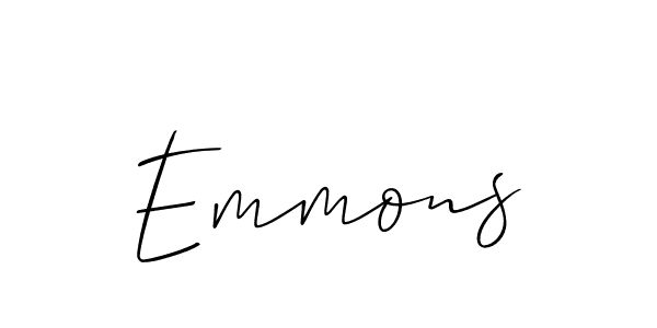 How to make Emmons signature? Allison_Script is a professional autograph style. Create handwritten signature for Emmons name. Emmons signature style 2 images and pictures png