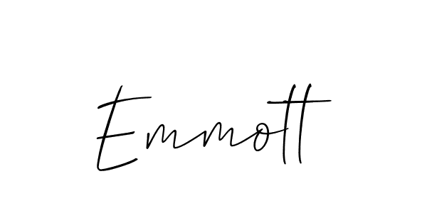 How to make Emmott name signature. Use Allison_Script style for creating short signs online. This is the latest handwritten sign. Emmott signature style 2 images and pictures png