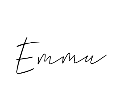 Allison_Script is a professional signature style that is perfect for those who want to add a touch of class to their signature. It is also a great choice for those who want to make their signature more unique. Get Emmu name to fancy signature for free. Emmu signature style 2 images and pictures png