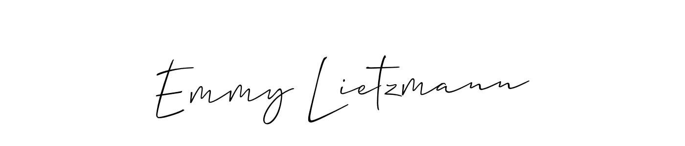 Emmy Lietzmann stylish signature style. Best Handwritten Sign (Allison_Script) for my name. Handwritten Signature Collection Ideas for my name Emmy Lietzmann. Emmy Lietzmann signature style 2 images and pictures png