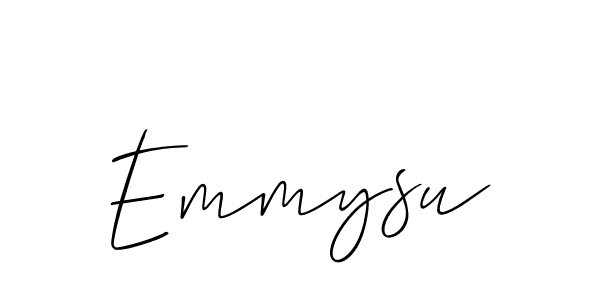 Use a signature maker to create a handwritten signature online. With this signature software, you can design (Allison_Script) your own signature for name Emmysu. Emmysu signature style 2 images and pictures png